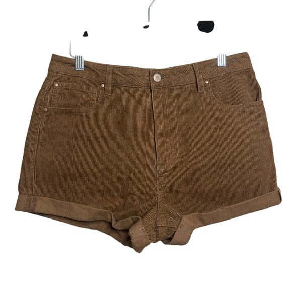 indigo rising Pants - Indigo Rising Brown Corduroy High Rise Shorts Women's Size 9/29